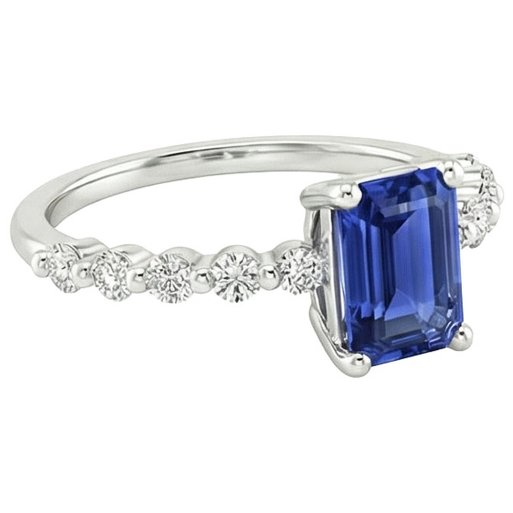 echter round diamant 4Karat ring Draufsicht