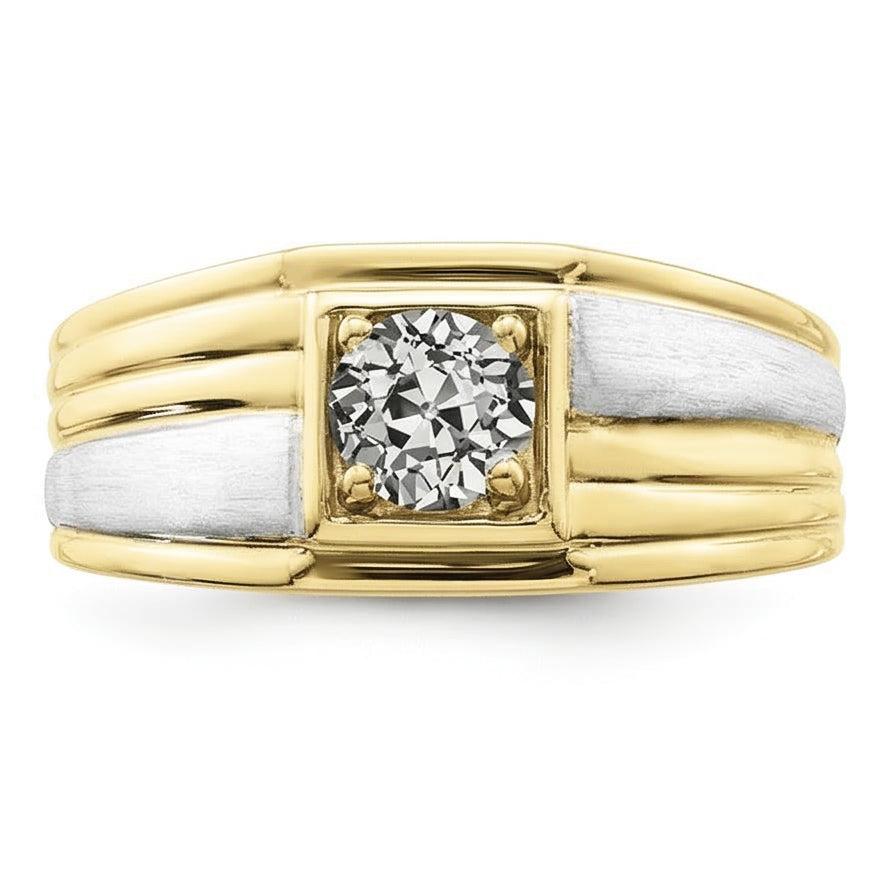 echter round diamant 1Karat ring Detailansicht