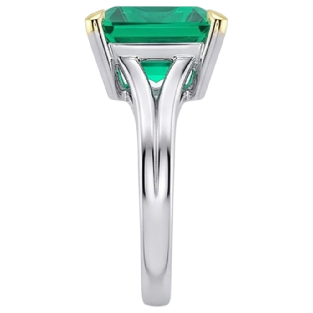 Handgemachter Schmuckstein-Ring 5 Karat – Profilansicht