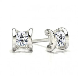 Diamant Ohrstecker 2 Karat G/VS1 – 14 Karat Weißgold