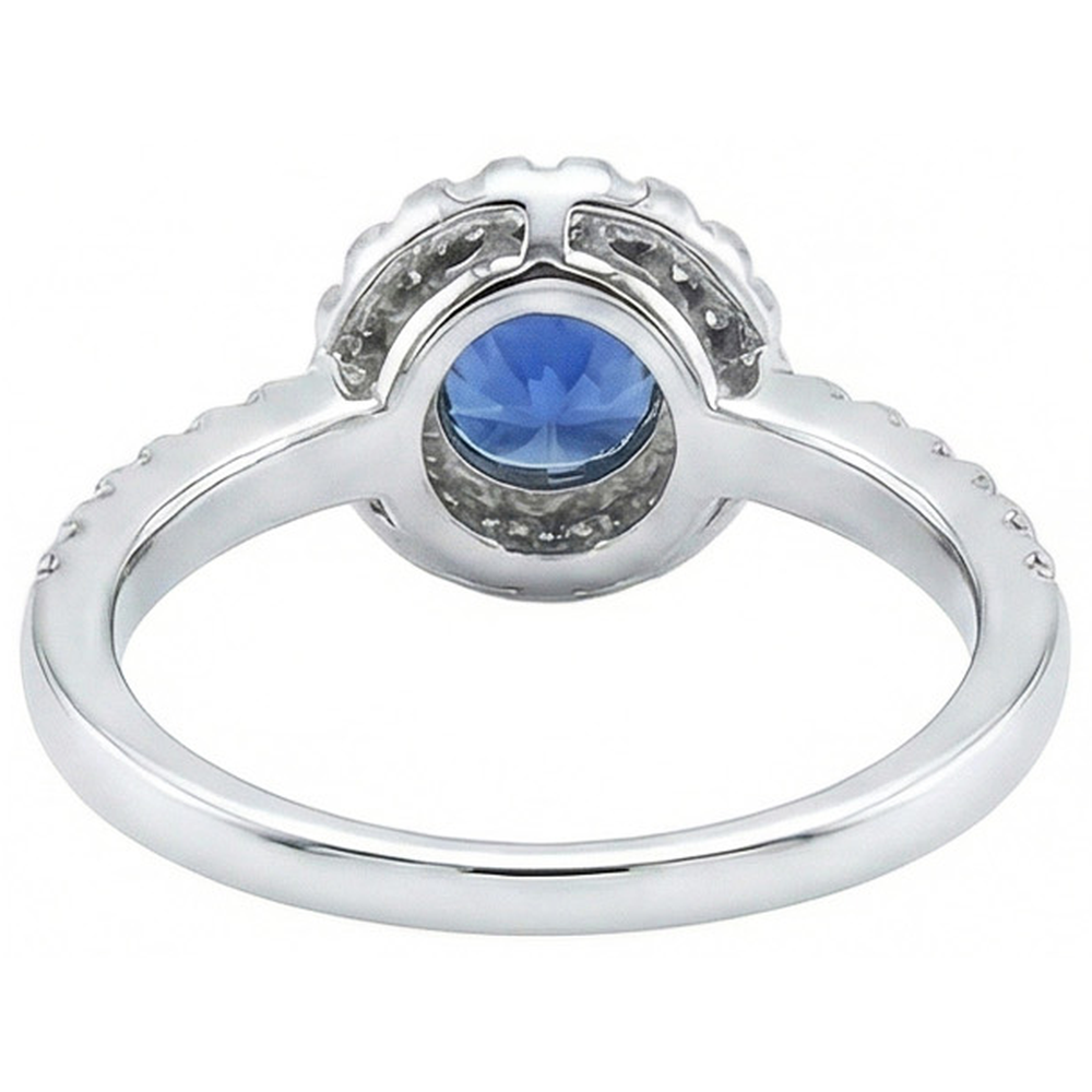 echter round diamant 1.60Karat ring Profilansicht