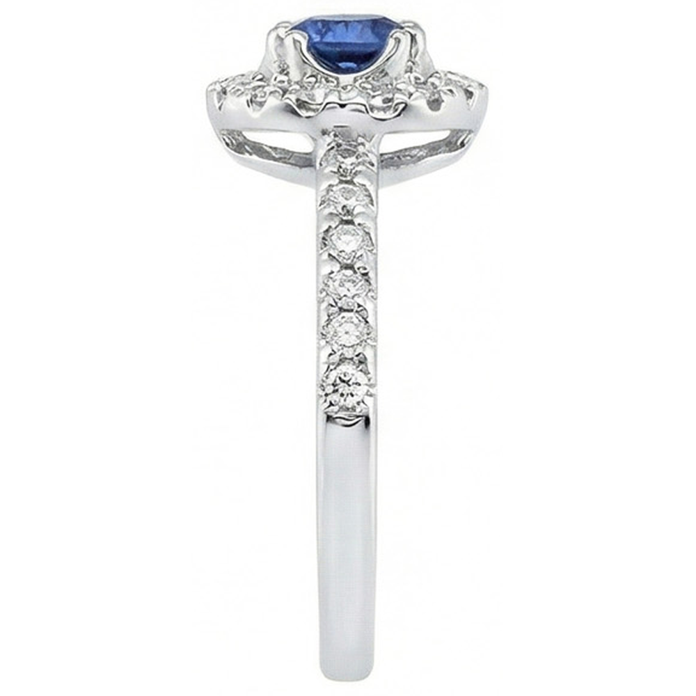 echter round diamant 1.60Karat ring Draufsicht