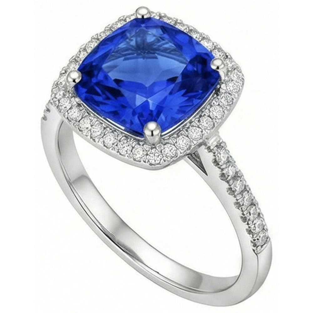 echter round diamant 3.30Karat ring Detailansicht