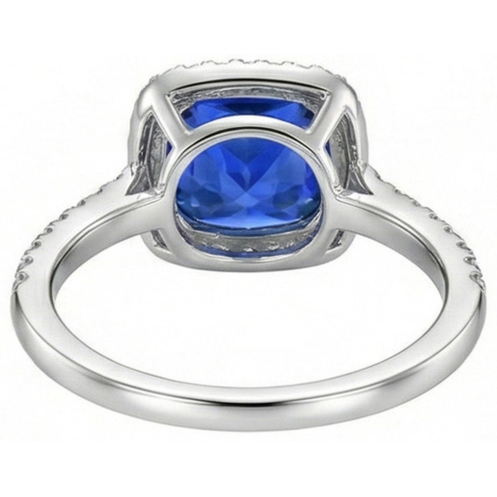 echter round diamant 3.30Karat ring auf Weiß