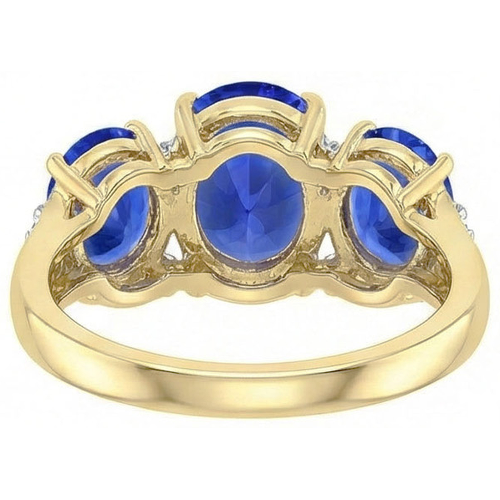 echter oval diamant 6Karat ring auf Weiß