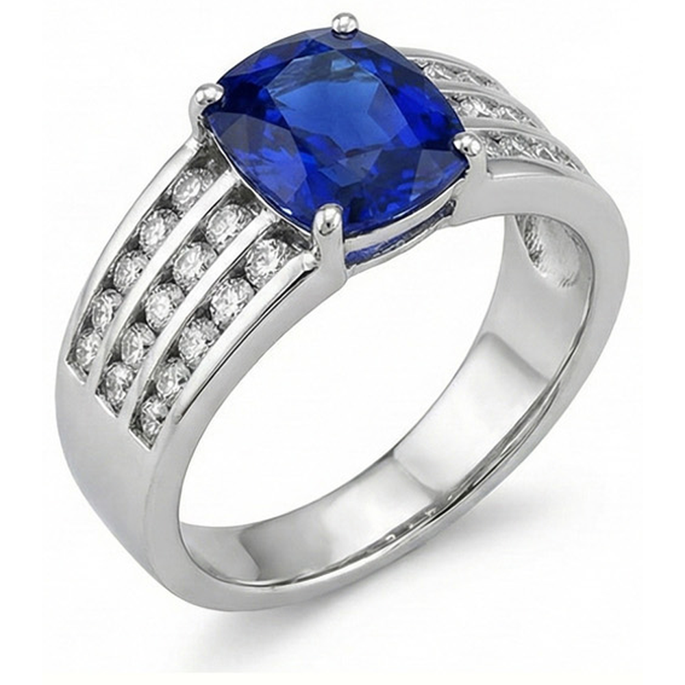 echter round diamant 14Karat ring Detailansicht