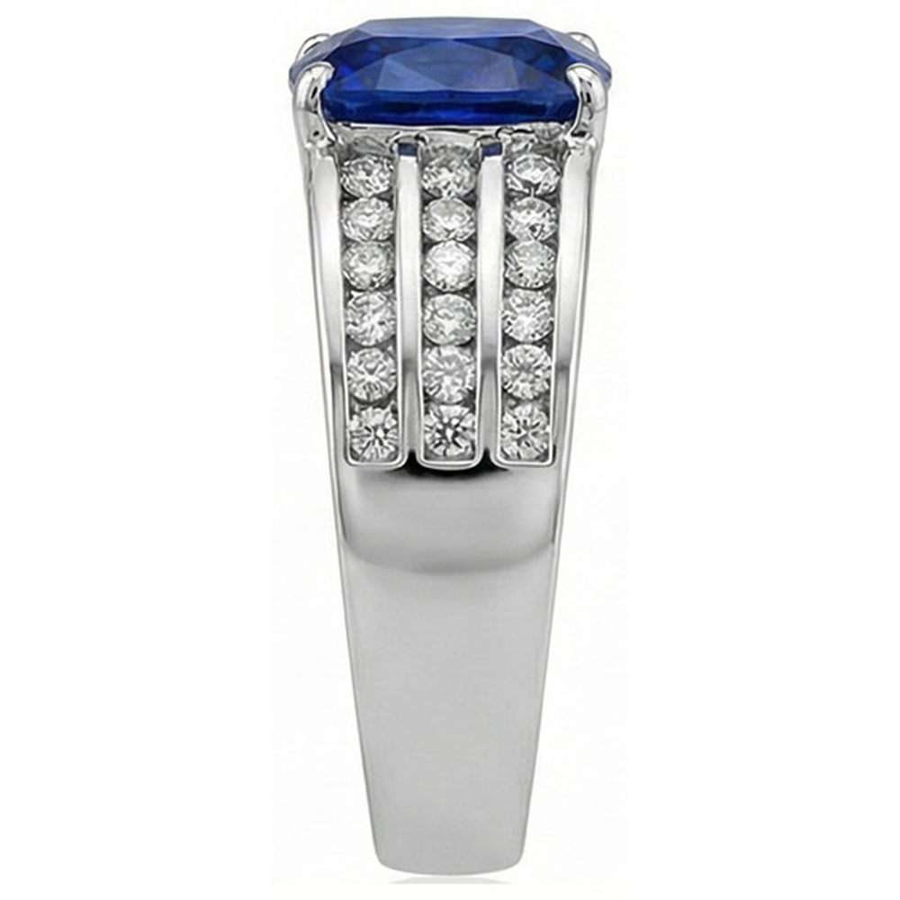 echter round diamant 14Karat ring Draufsicht