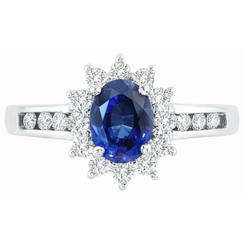 echter oval diamant 3.80Karat ring Detailansicht