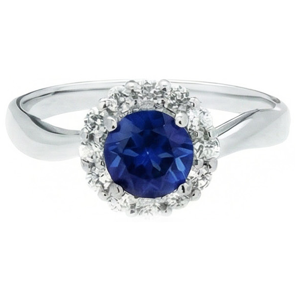 echter round diamant 2.5Karat ring Draufsicht