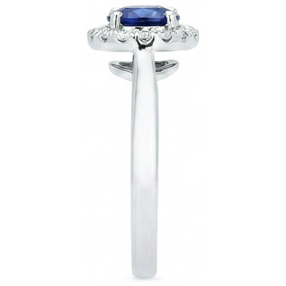 echter round diamant 2.5Karat ring Profilansicht