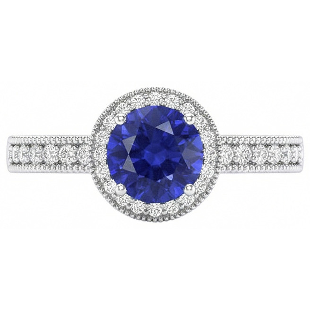 echter round diamant 3.05Karat ring Detailansicht