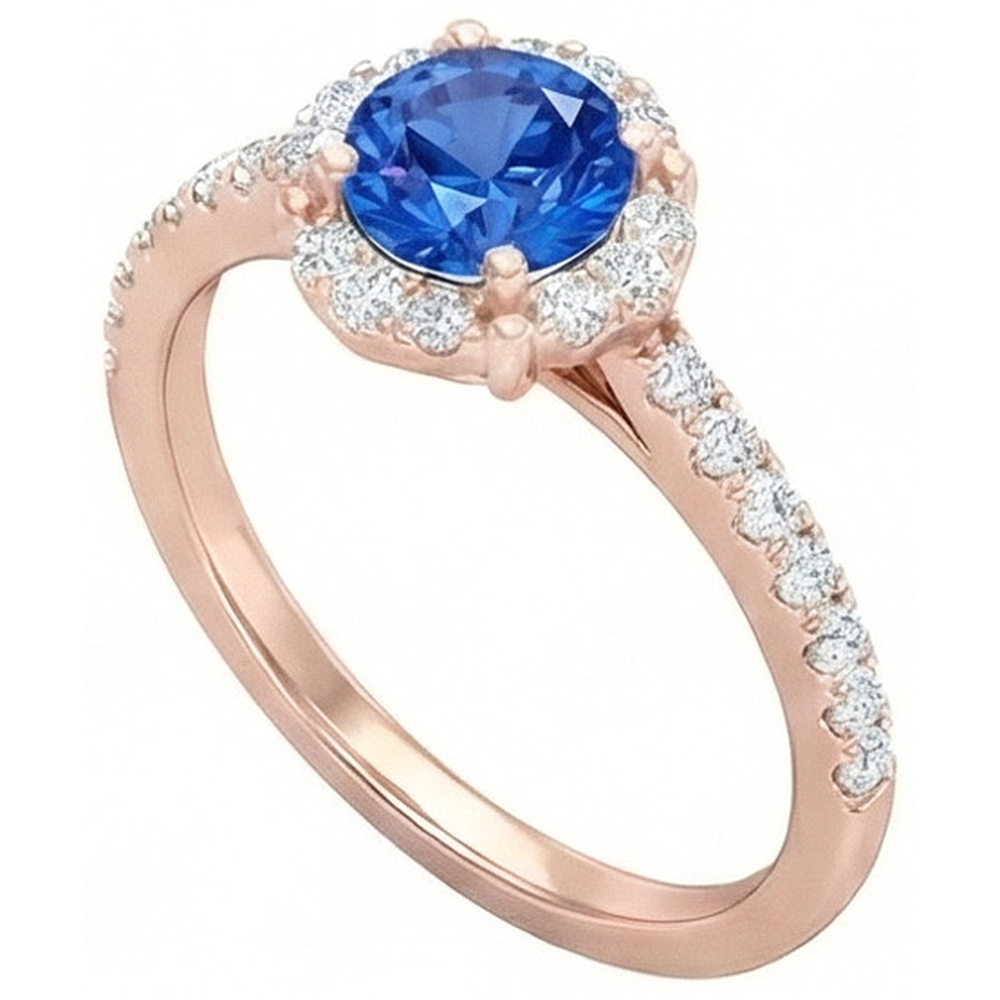 echter round diamant 3.25Karat ring Seitenansicht