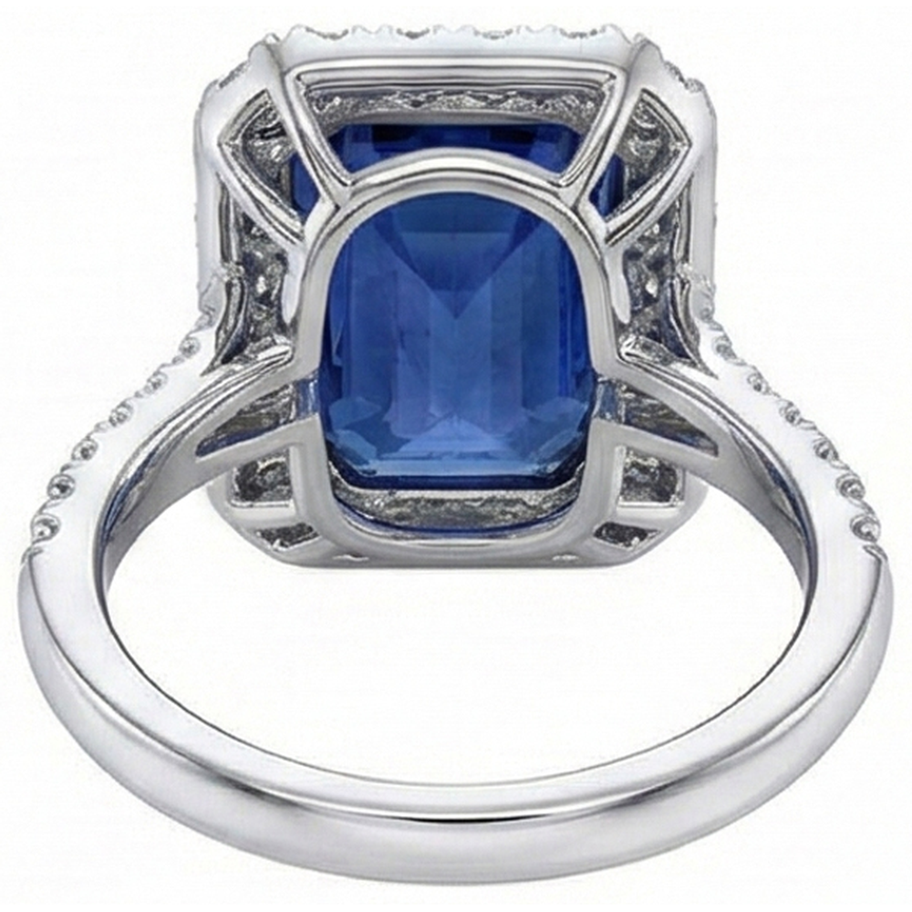 echter round diamant 4.30Karat ring mit Diamantbesatz