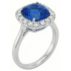 Echter Saphir Ring 3.80 Karat