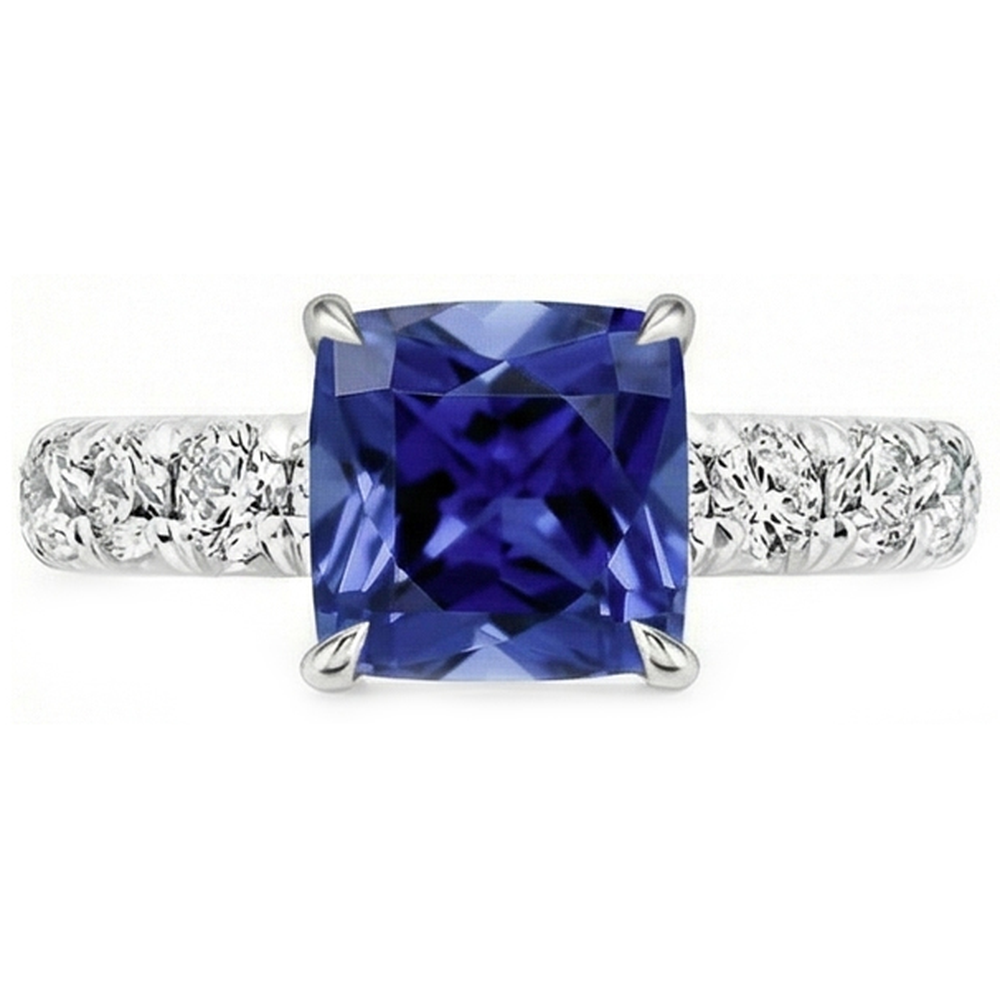 echter round diamant 3.25Karat ring Detailansicht