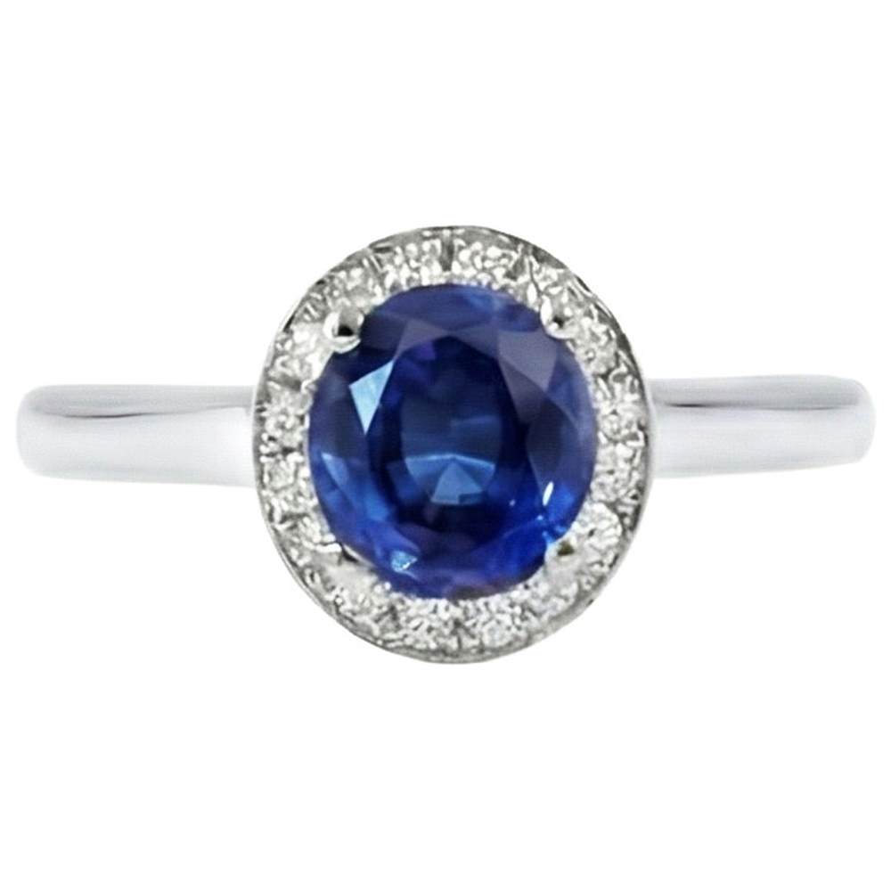 echter oval diamant 2.90Karat ring Seitenansicht
