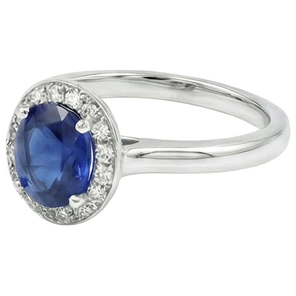 echter oval diamant 2.90Karat ring Detailansicht