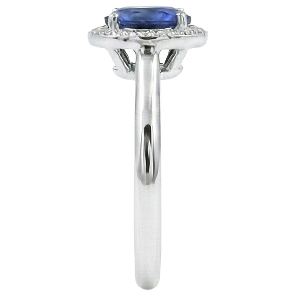 echter oval diamant 2.90Karat ring Draufsicht