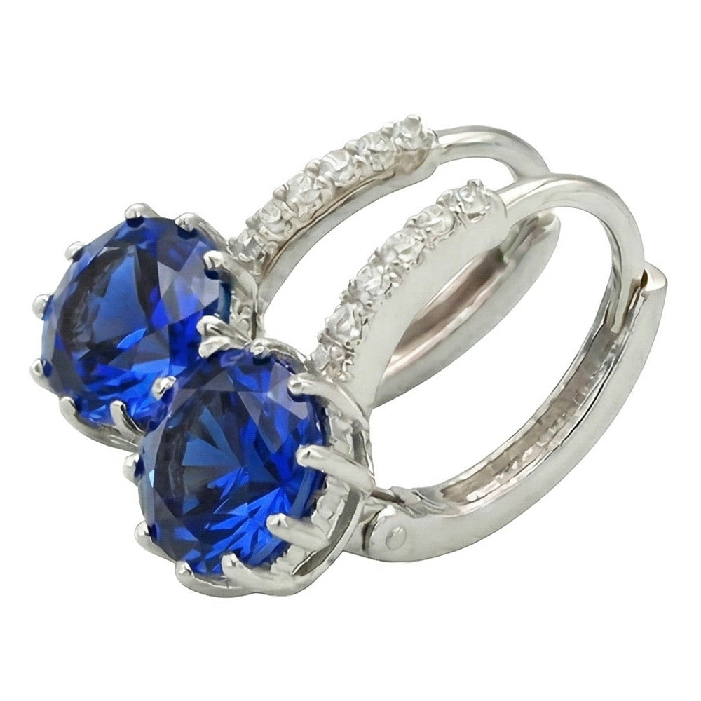 echter round diamant 6.40Karat ohrring Detailansicht