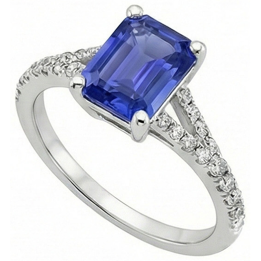 echter round diamant 4Karat ring Seitenansicht