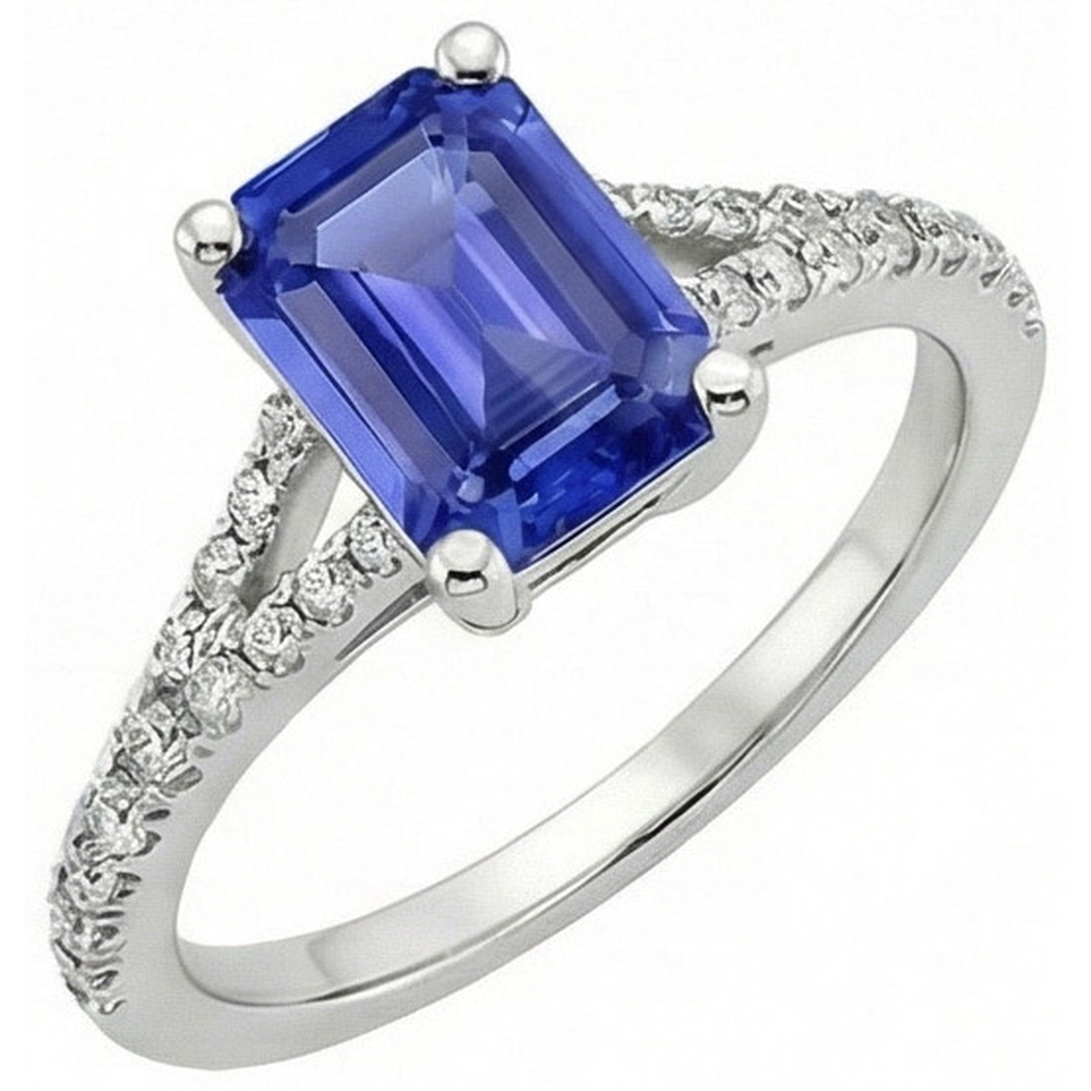 echter round diamant 4Karat ring Detailansicht