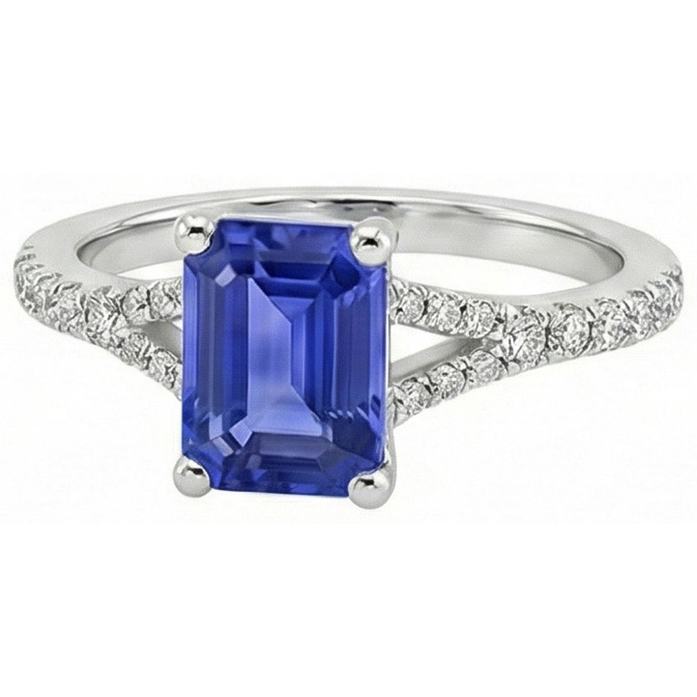 echter round diamant 4Karat ring Draufsicht