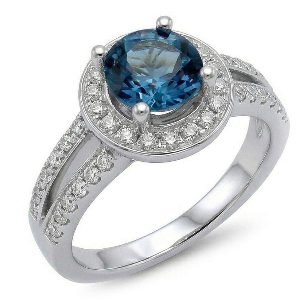 echter round diamant 4Karat ring Detailansicht