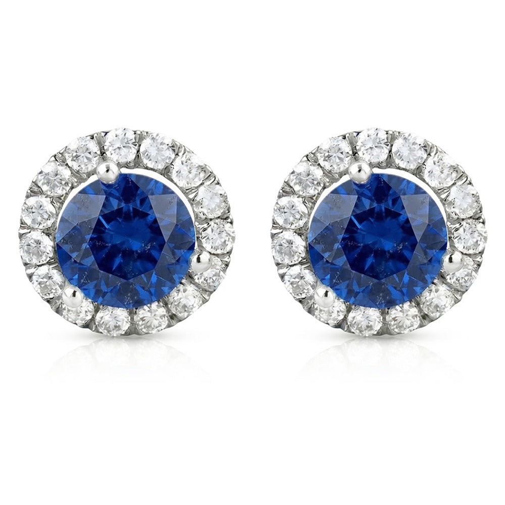 echter round diamant 6.40Karat ohrring Seitenansicht