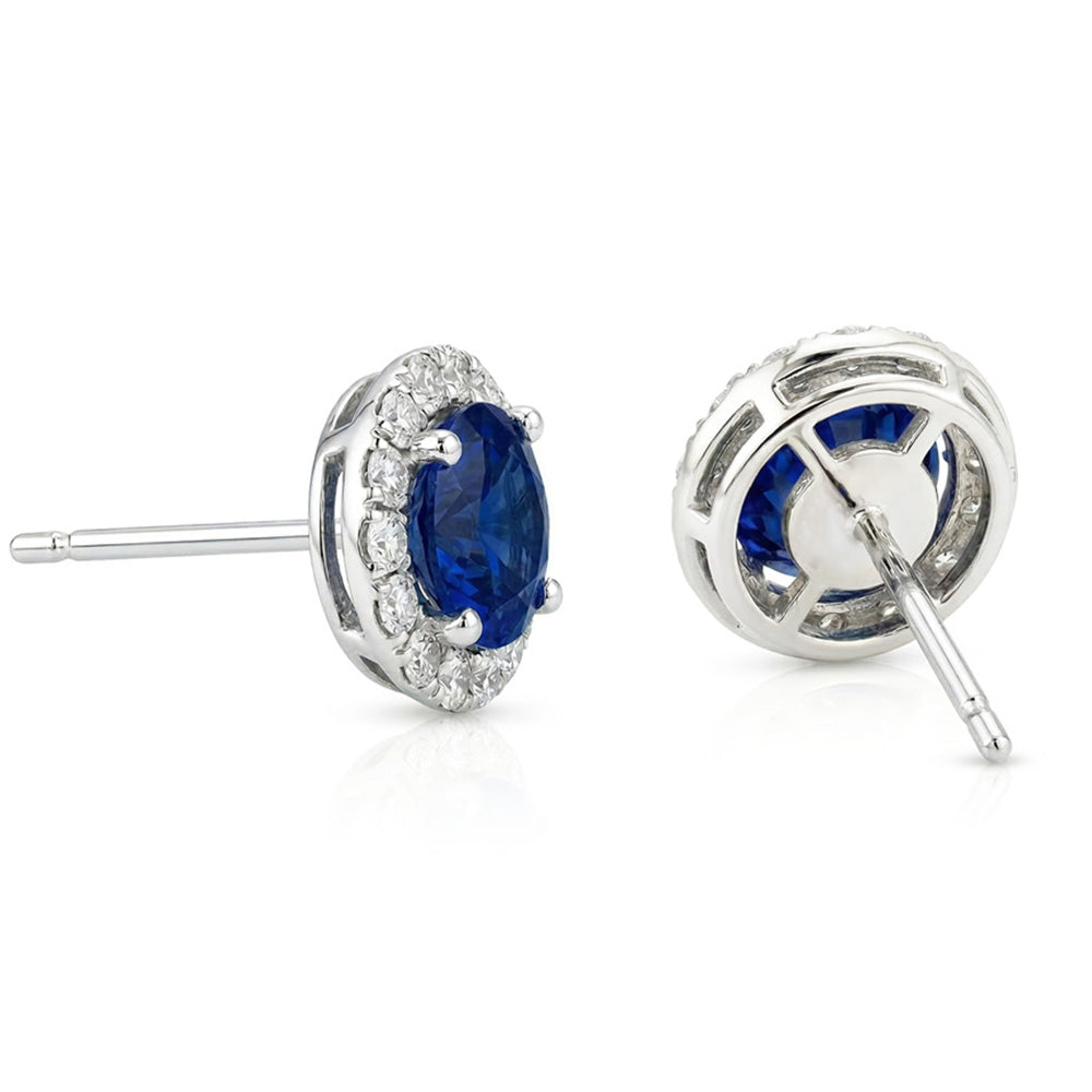 echter round diamant 6.40Karat ohrring Detailansicht