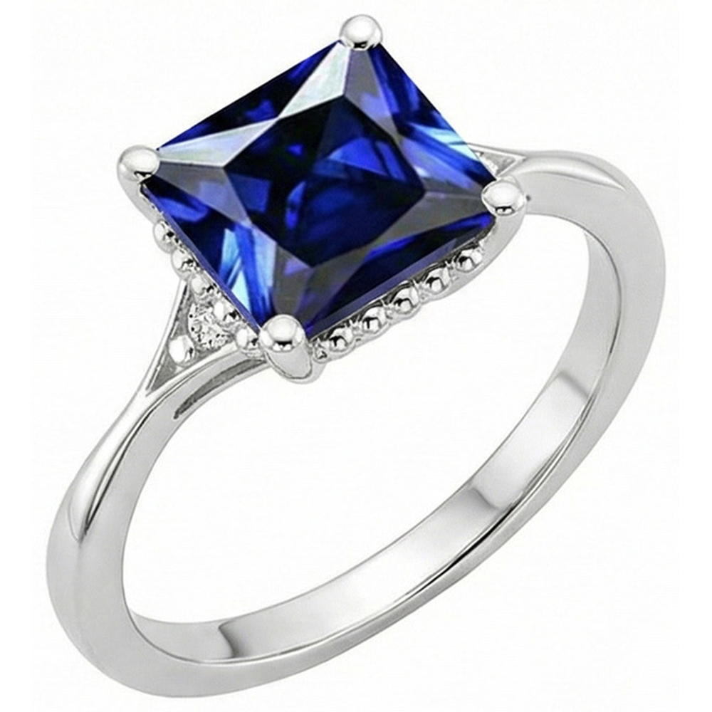 echter round diamant 3.75Karat ring Seitenansicht
