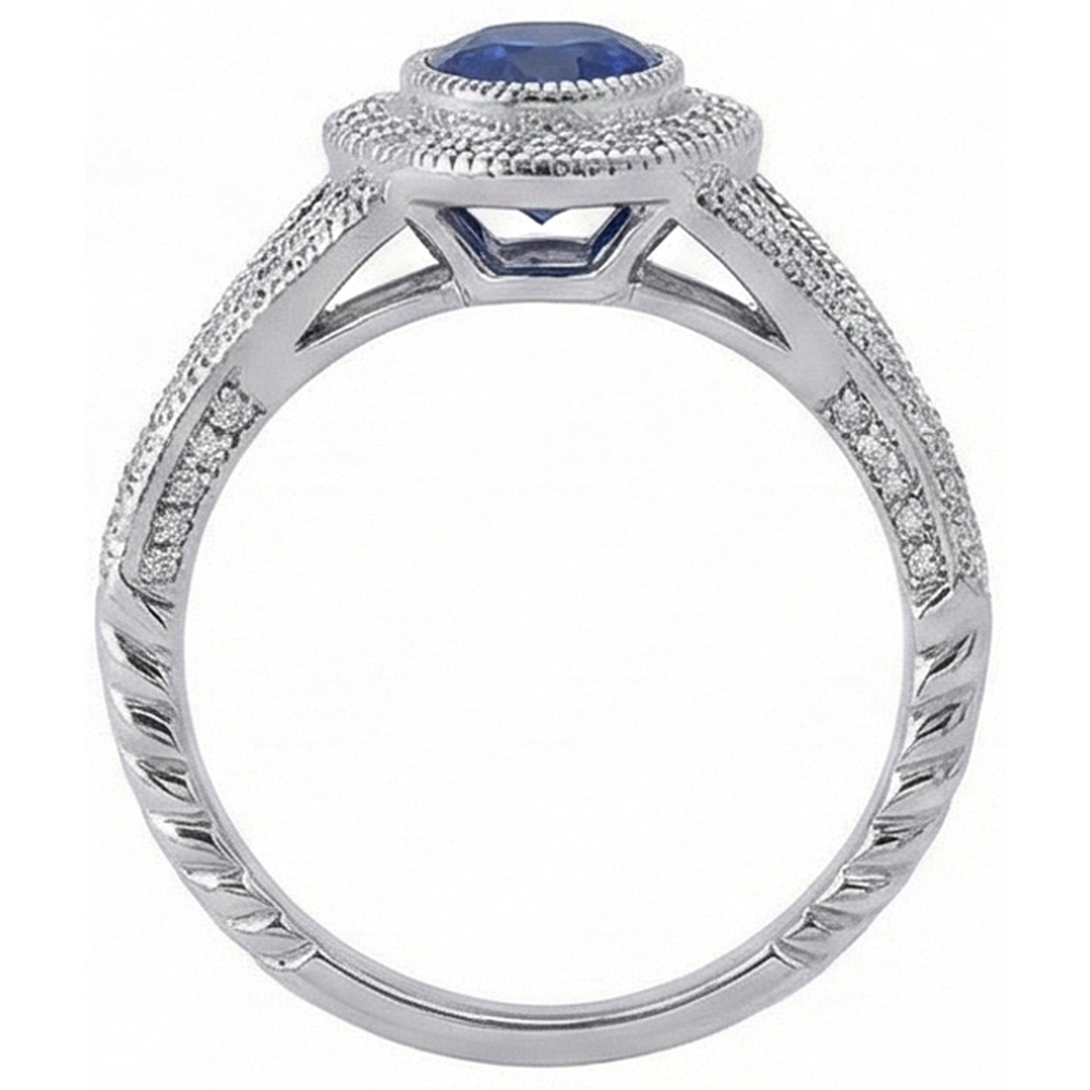 echter oval diamant 3.50Karat ring auf Weiß