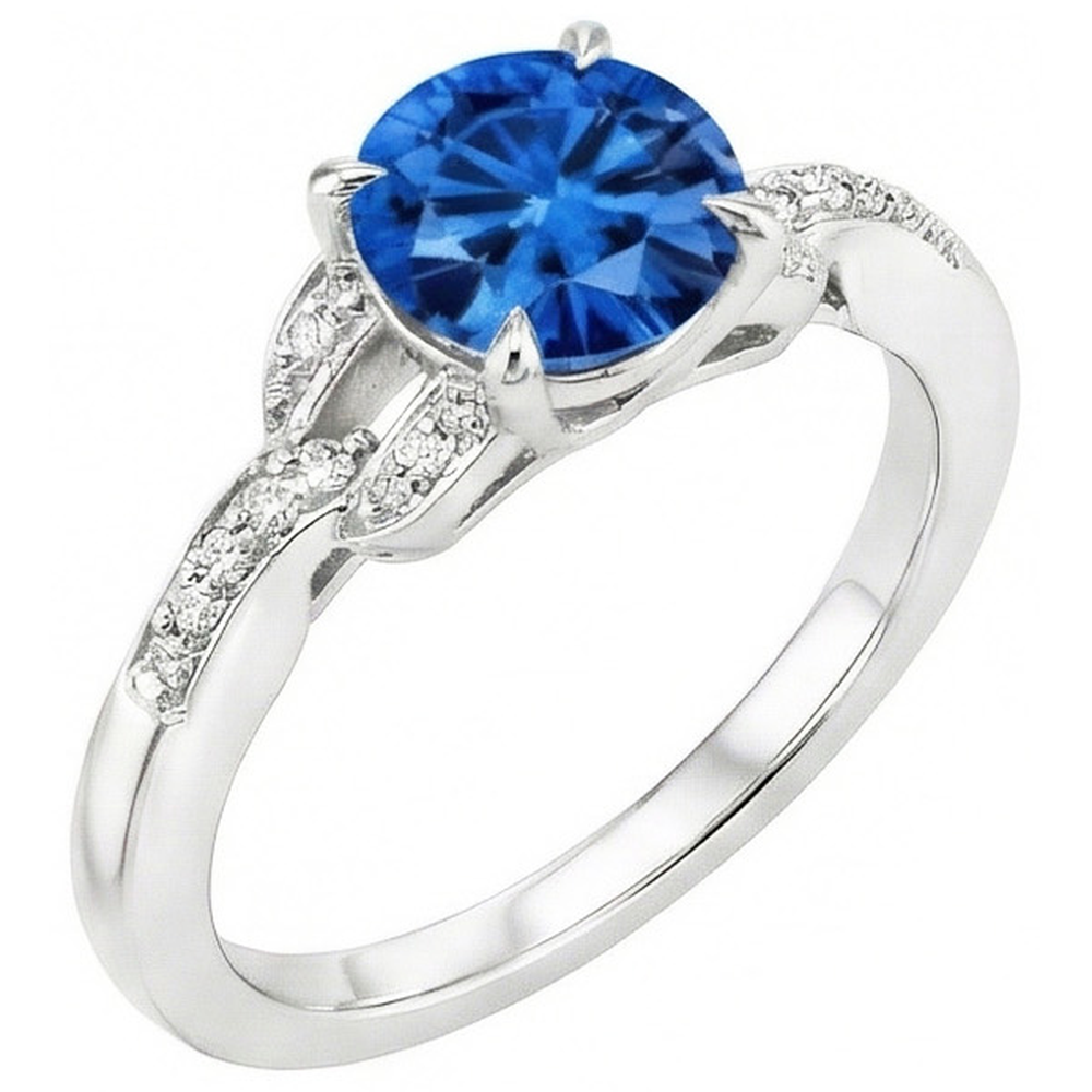 echter round diamant 2.90Karat ring Detailansicht