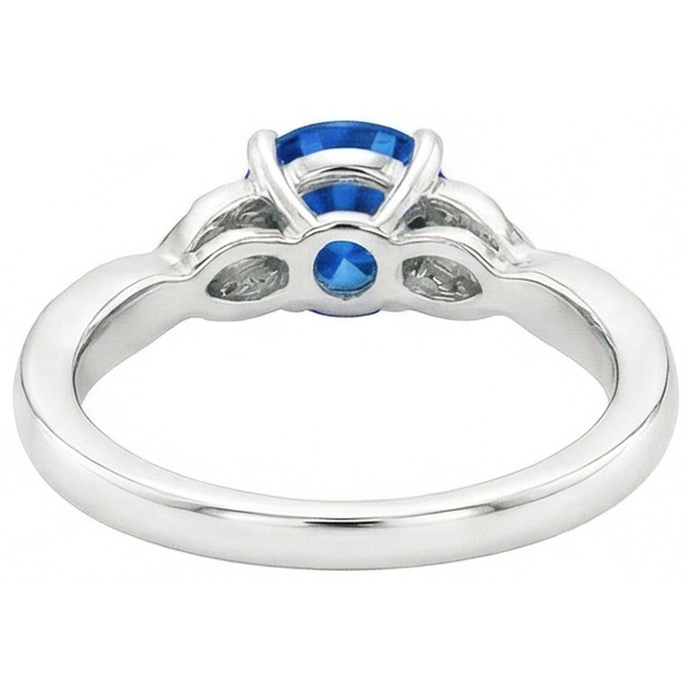 echter round diamant 2.90Karat ring auf Weiß
