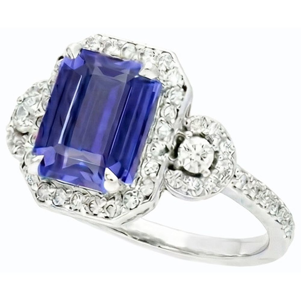 echter round diamant 4.50Karat ring Draufsicht