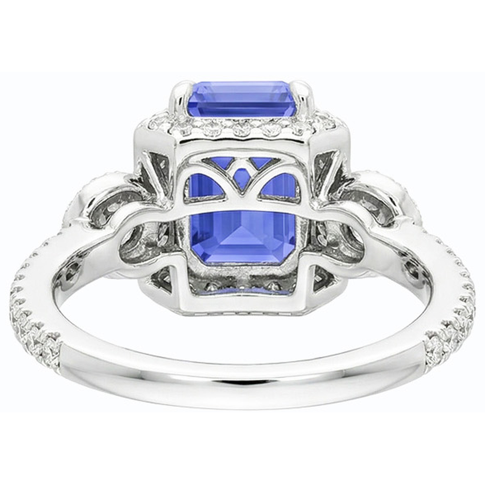 echter round diamant 4.50Karat ring auf Weiß