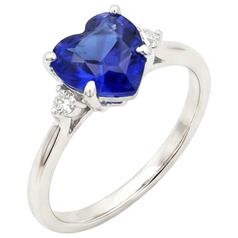 echter round diamant 2Karat ring Vorderansicht
