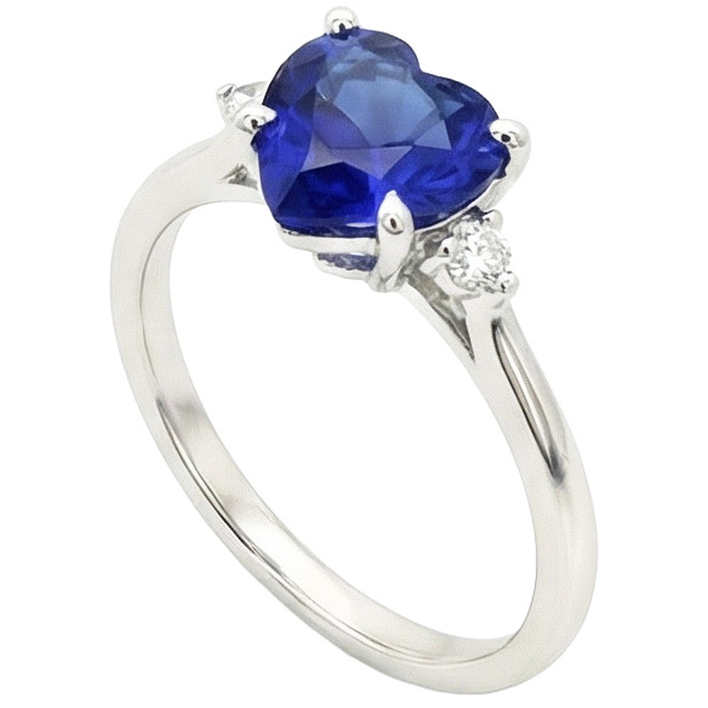 echter round diamant 2Karat ring Detailansicht