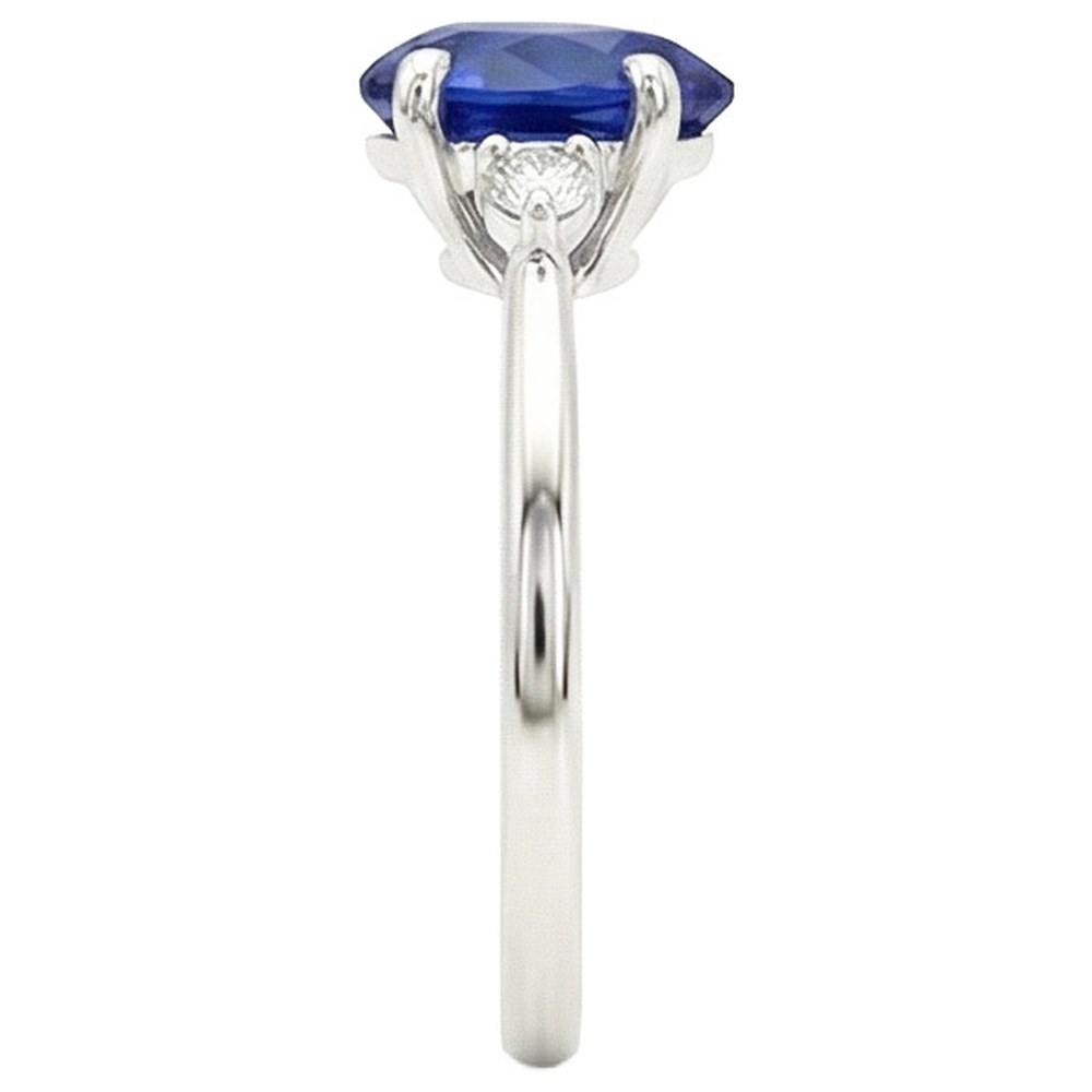 echter round diamant 2Karat ring Draufsicht