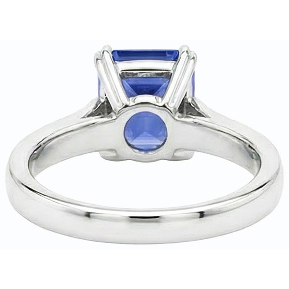 echter round diamant 2.50Karat ring Draufsicht