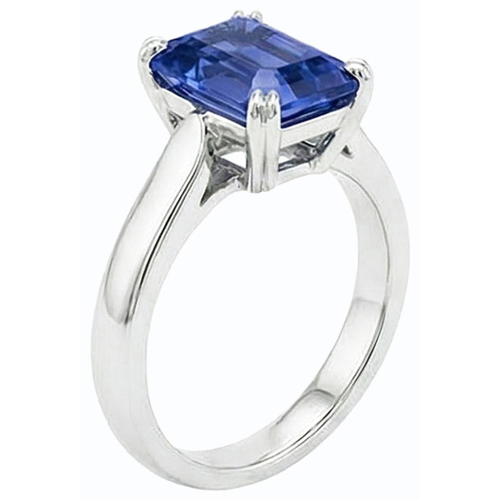 echter round diamant 2.50Karat ring Profilansicht