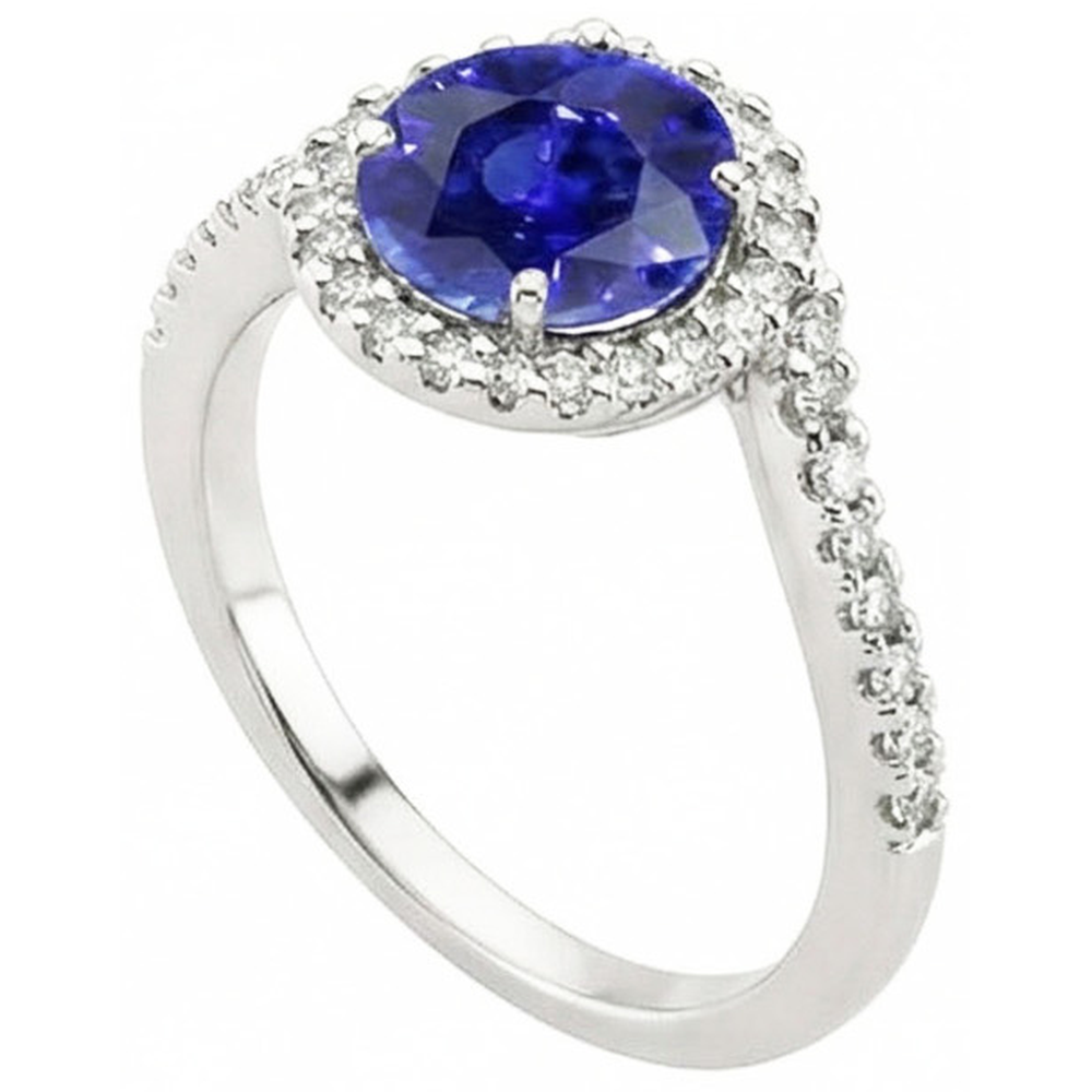 echter round diamant 2.50Karat ring Vorderansicht