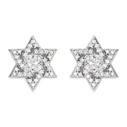 Stern Ohrringe – Diamant 5,25 Karat 14K Weißgold