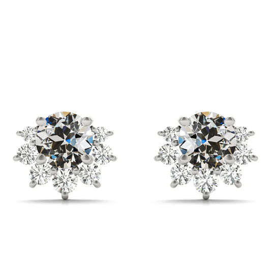 Ohrhänger 14 Karat Weißgold mit Diamant – Hauptansicht
