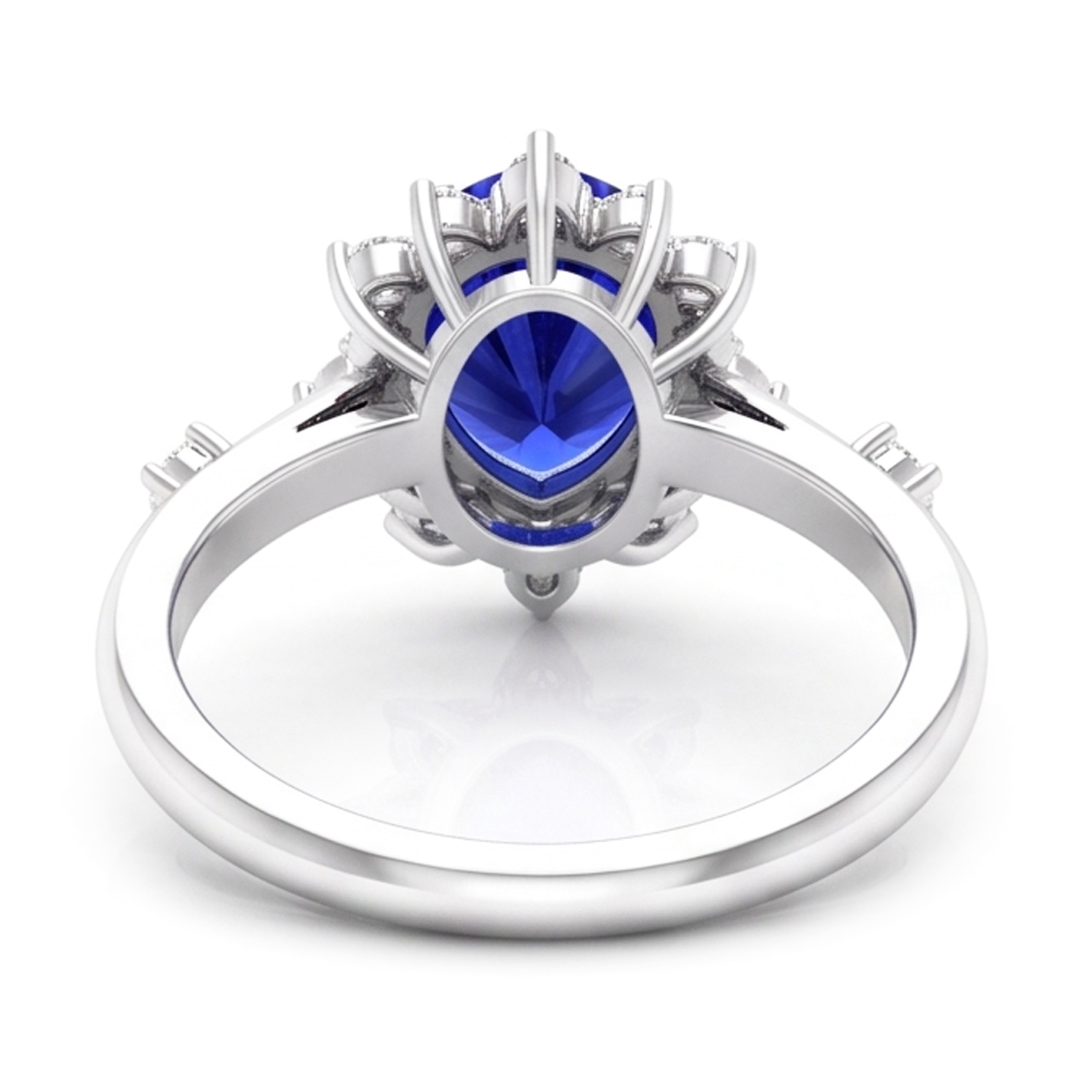 Stern Kornblumenblauer Saphir Farbstein-Ring 1,50 Karat – 14K