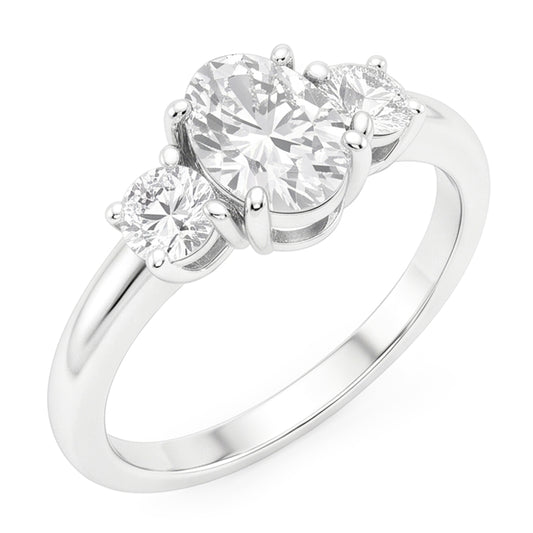 Stilvoller Dreisteinring – Edler Diamant 4.50 Karat von HarryChadEnt
