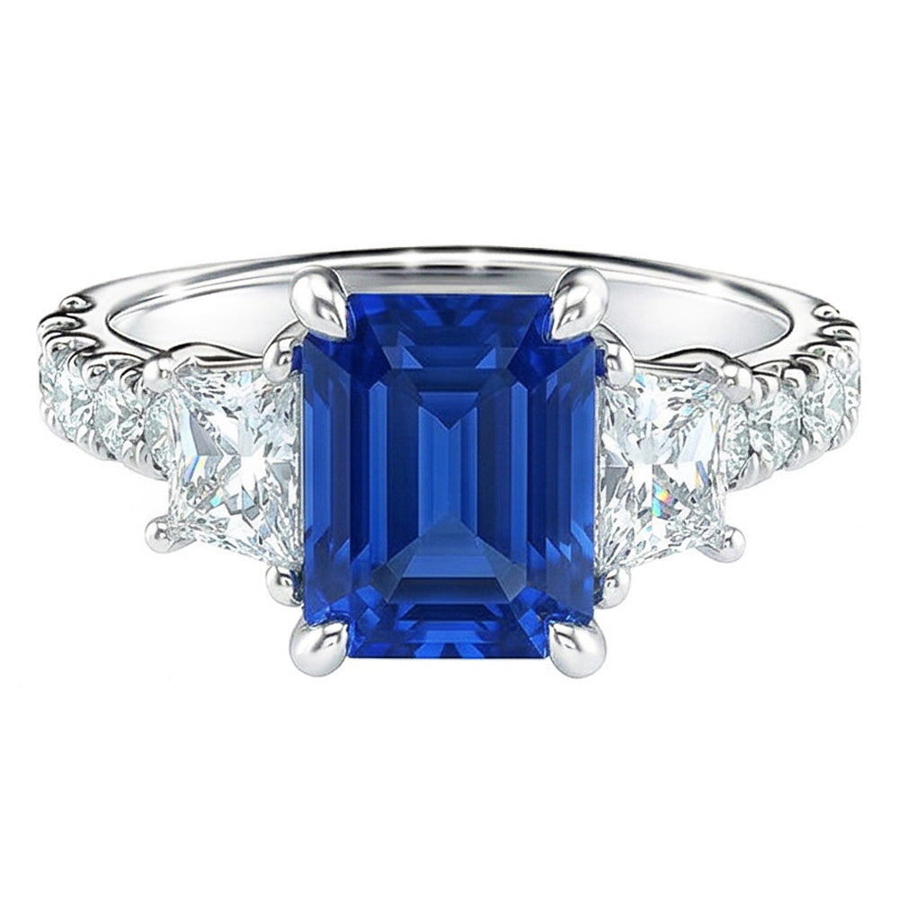 echter round diamant 3.50Karat ring Detailansicht