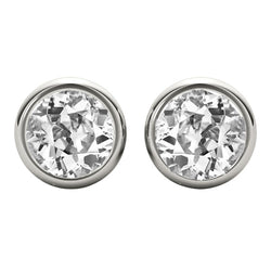 Edler Old Mine Cut Edler Diamant Ohrstecker – 3,50 Karat 14