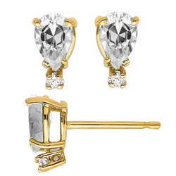 14K Gelbgold Ohrstecker mit Diamant – 4,50 Karat