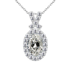 Handgefertigter 2-Karat Edler Diamant Hänge-Anhänger