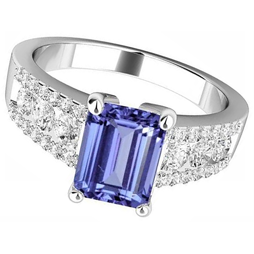echter round diamant 15.50Karat ring Draufsicht
